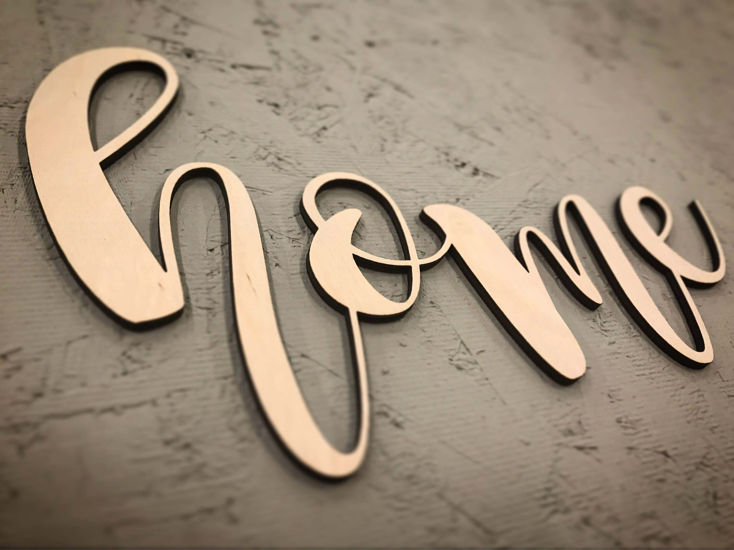 Flat Cut-out letters